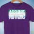 Assume Nothing Gay Male Pride Flag Premium Unisex T-Shirt - Purple